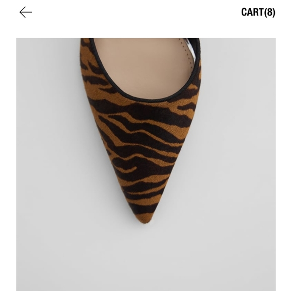 ZARA Leather Slingback Heels - Picture 4 of 4